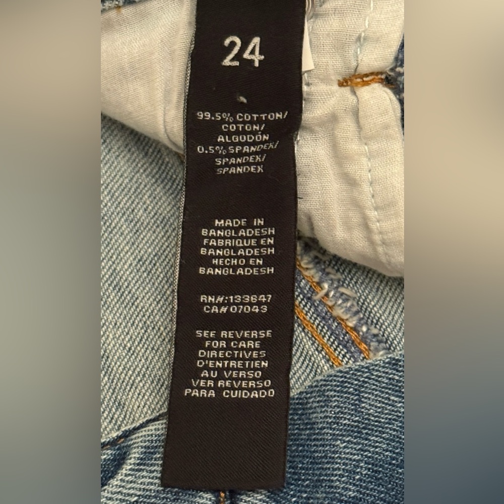 Kendall & Kylie Distressed Blue Jean Shorts - Picture 12 of 16
